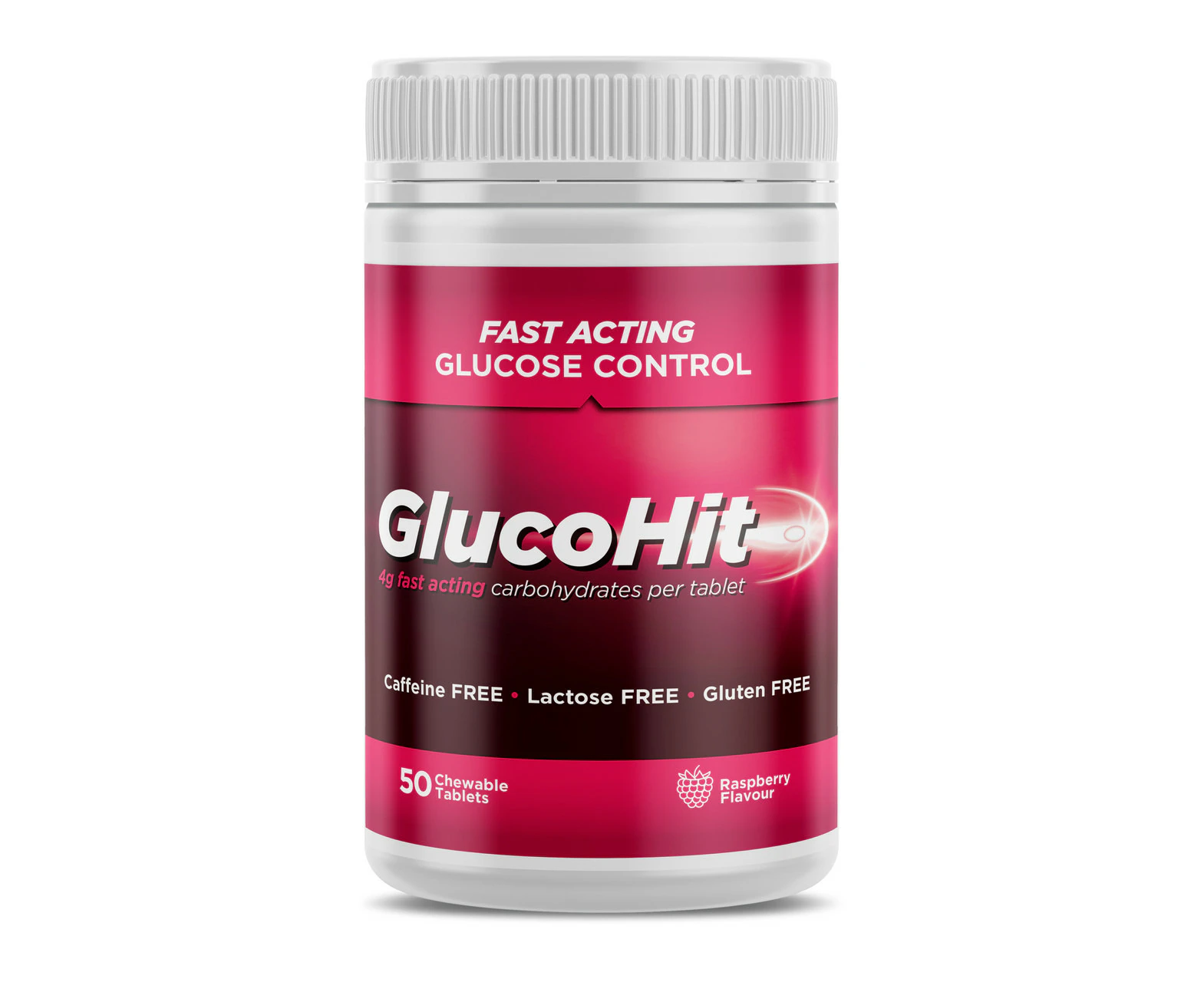 Glucohit Glucose Raspberry 50 Tablets