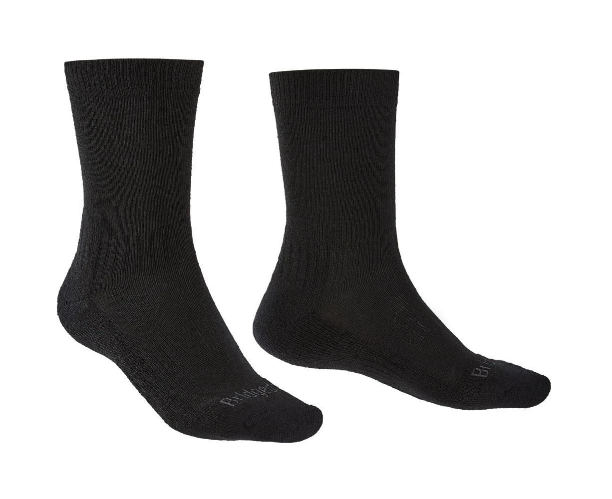 Bridgedale Mens Hike Light Merino Endurance Walking Socks - Black