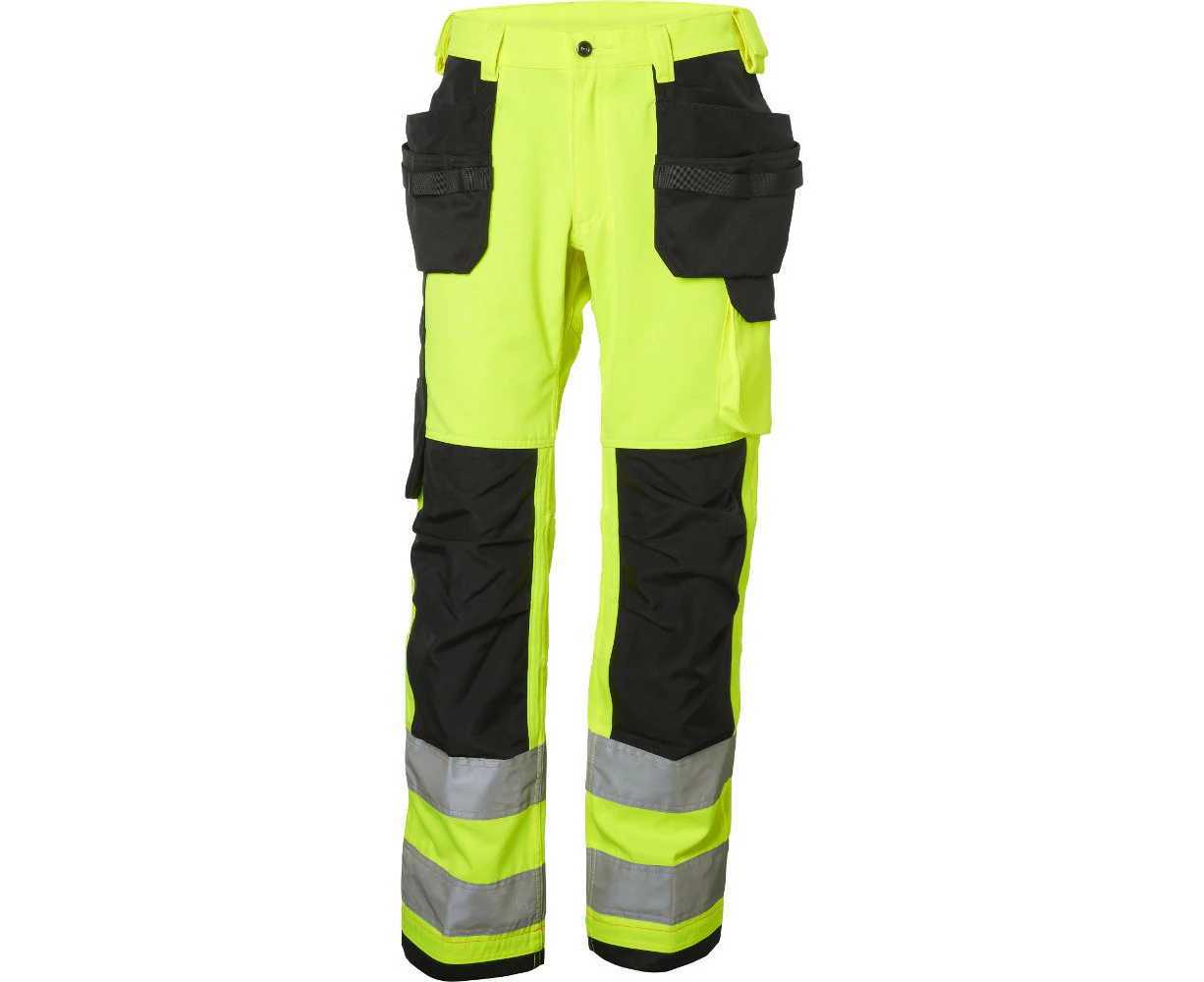 Helly Hansen Mens Alna Durable Construction Workwear Trousers - Hv Yellow/Charcoal