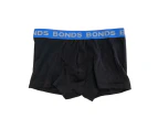 Mens Bonds Core Trunks Black/ Blue Underwear