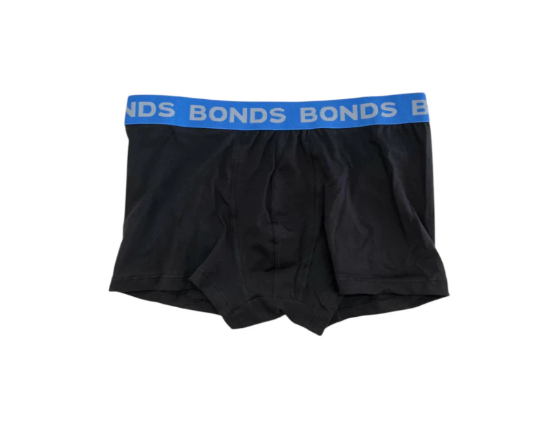 Mens Bonds Core Trunks Black/ Blue Underwear