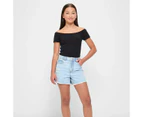 Target Frayed Edge Denim Short