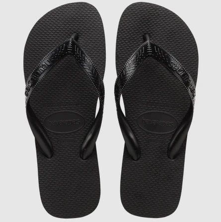 Havaianas Unisex Top Thongs -  Black