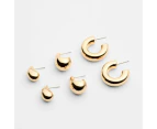 Target 3 Pack Tear Drop Hoop Earrings