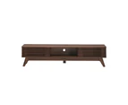 Kodu Clancy Entertainment Unit Modern TV Cabinet TV Stand 180cm 2 doors walnut woodgrain