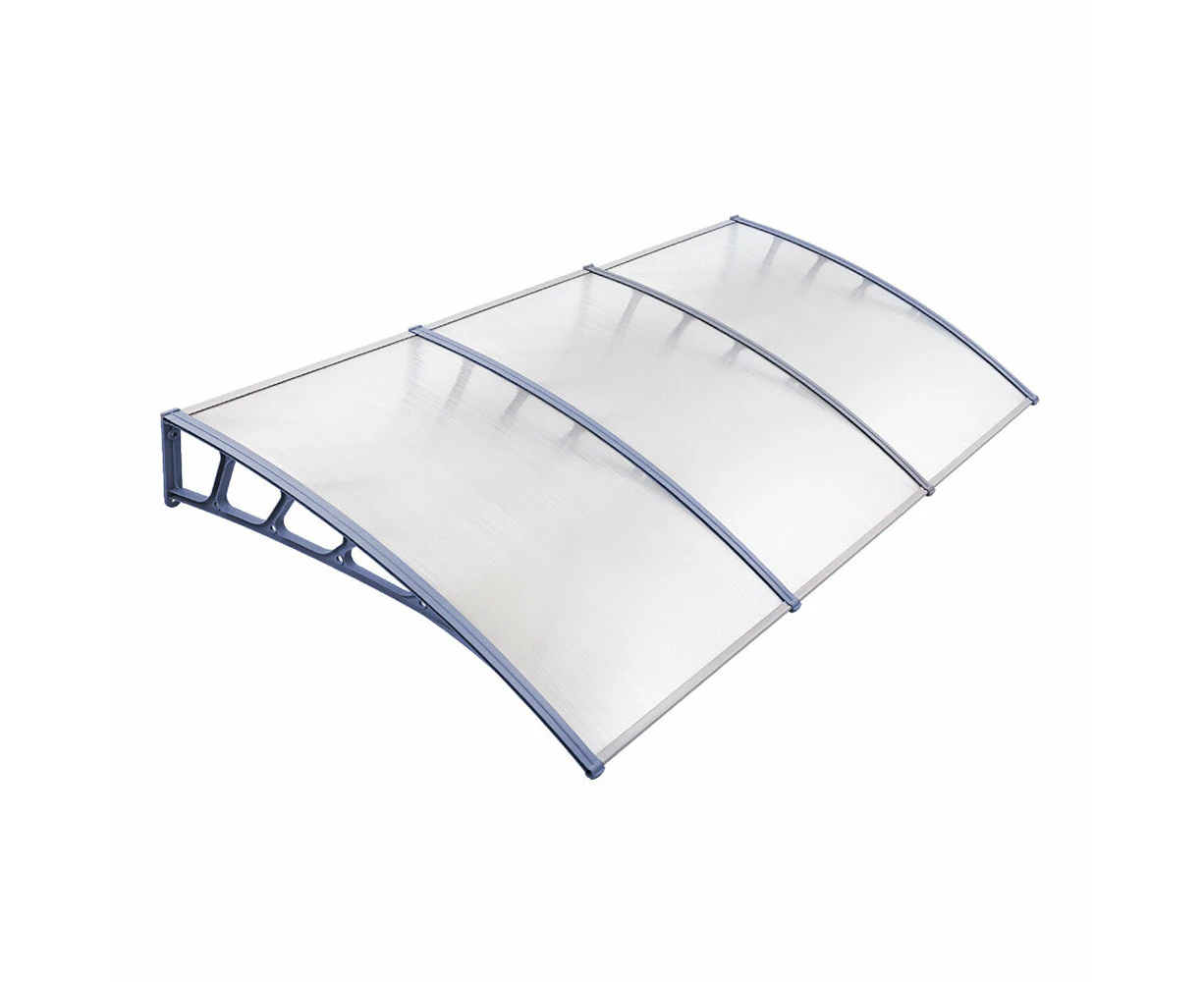 Patio DIY Window Door Awning Canopy Sun Shield - 1.5x3m