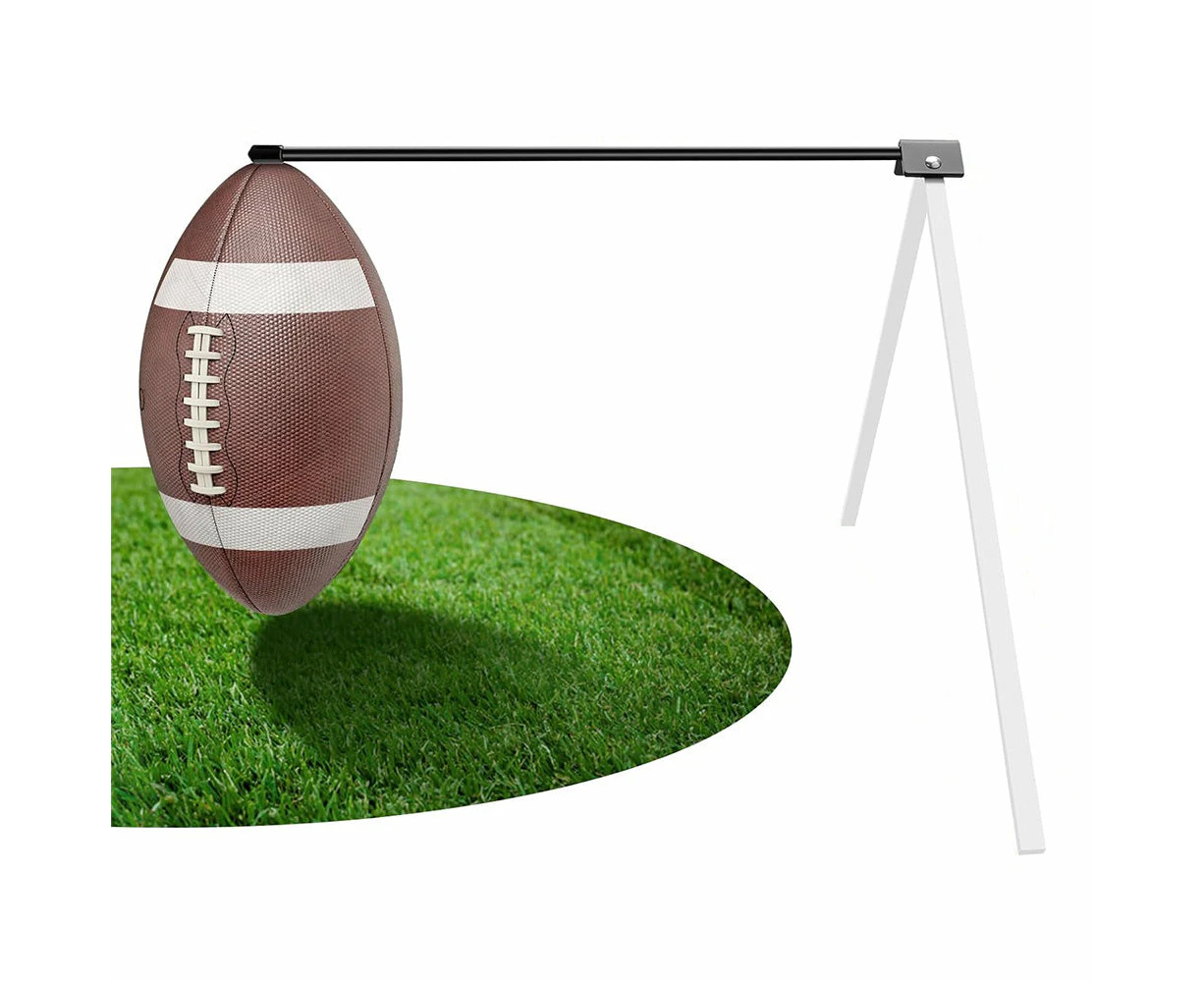 Foldable Football Kicking Tee Portable Field Goal Kicking Holder Stand Football Training Practice Equipment White