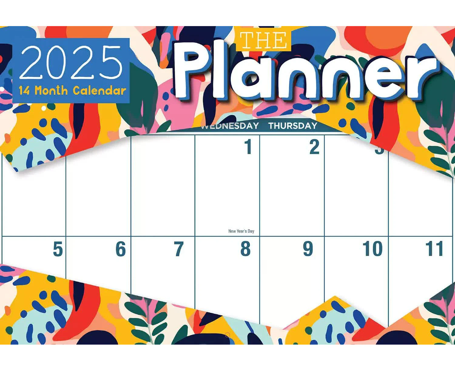 2025 Calendar Rectangle Wall Calendar 14 Months Hanging Planner Souvenir Gift