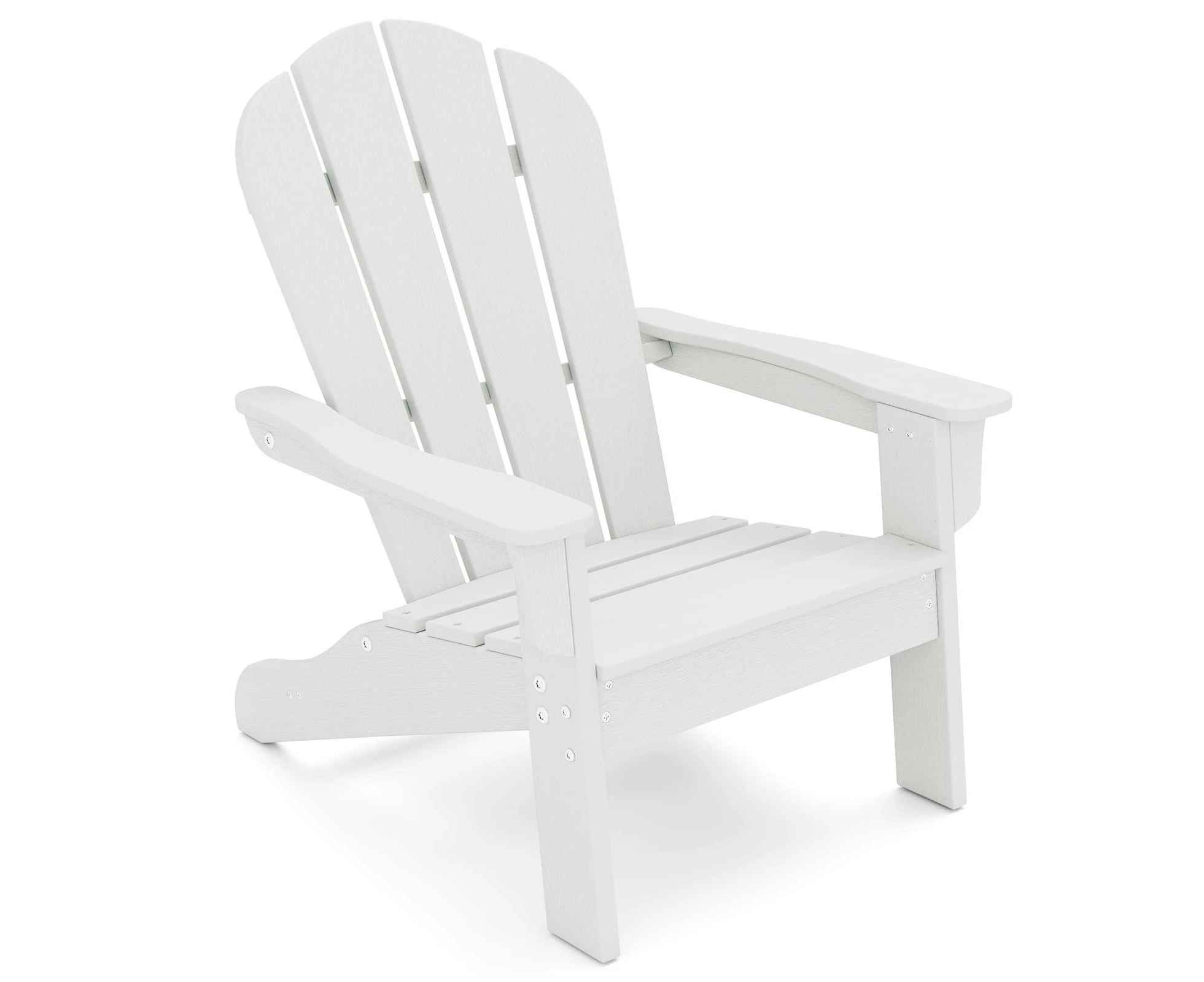 Costway All-Weather Adirondack Chair Outdoor Patio Furniture Beach Garden White