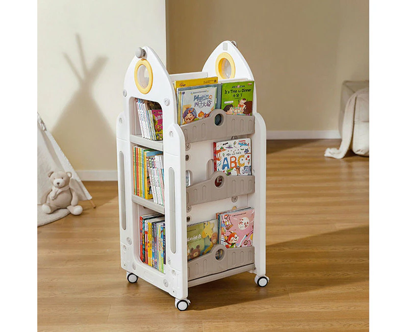 Children's Rotating Organiser Floor Standing Bookcase/Kids Book Shelf