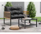 ALFORDSON Outdoor Furniture 2PCS Lounge Set Grey