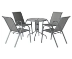 ALFORDSON 5PCS Outdoor Table and Chairs Set Garden Grey