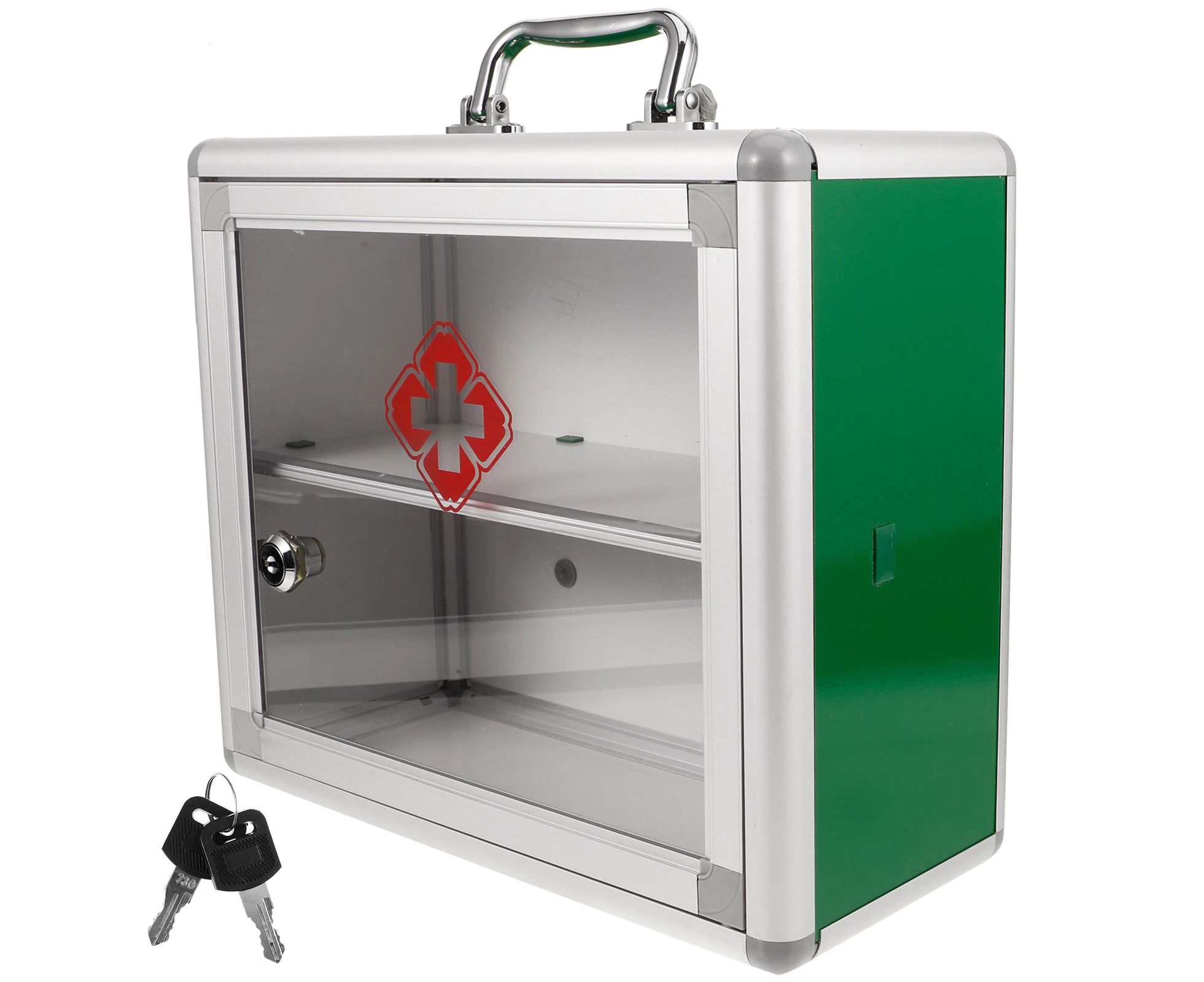 Wall Mount First-aid Case Cabinet Large Capacity First Aid Cabinet Medicine Cabinet (S)