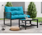 ALFORDSON Outdoor Furniture 2PCS Lounge Set Blue