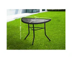 ALFORDSON Outdoor Patio Side Table Metal Black