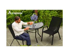 ALFORDSON Outdoor Patio Side Table Metal Black