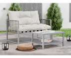 ALFORDSON Outdoor Furniture 2PCS Lounge Set Beige