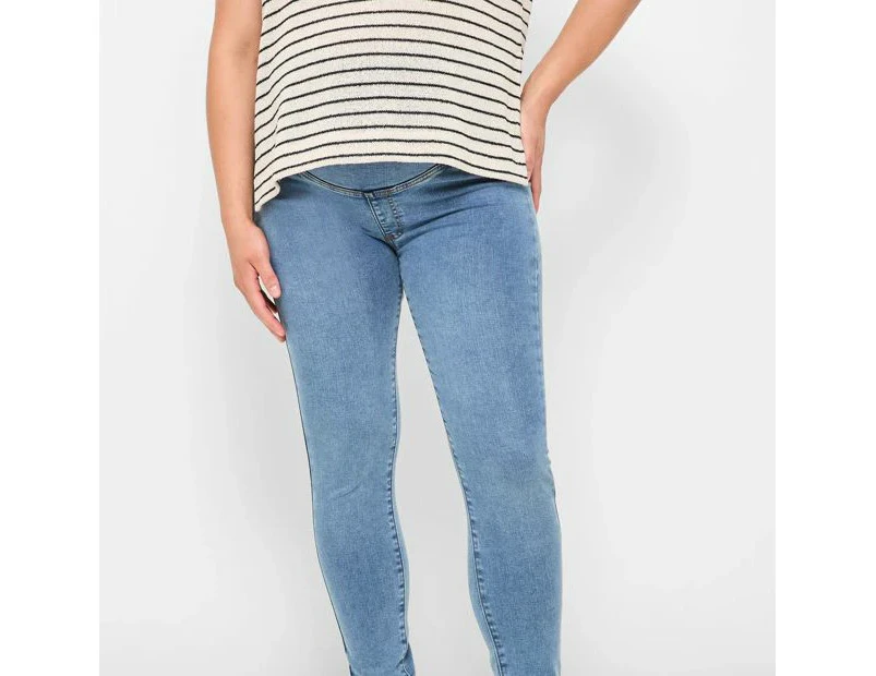 Target Maternity Over The Belly Denim Jeggings