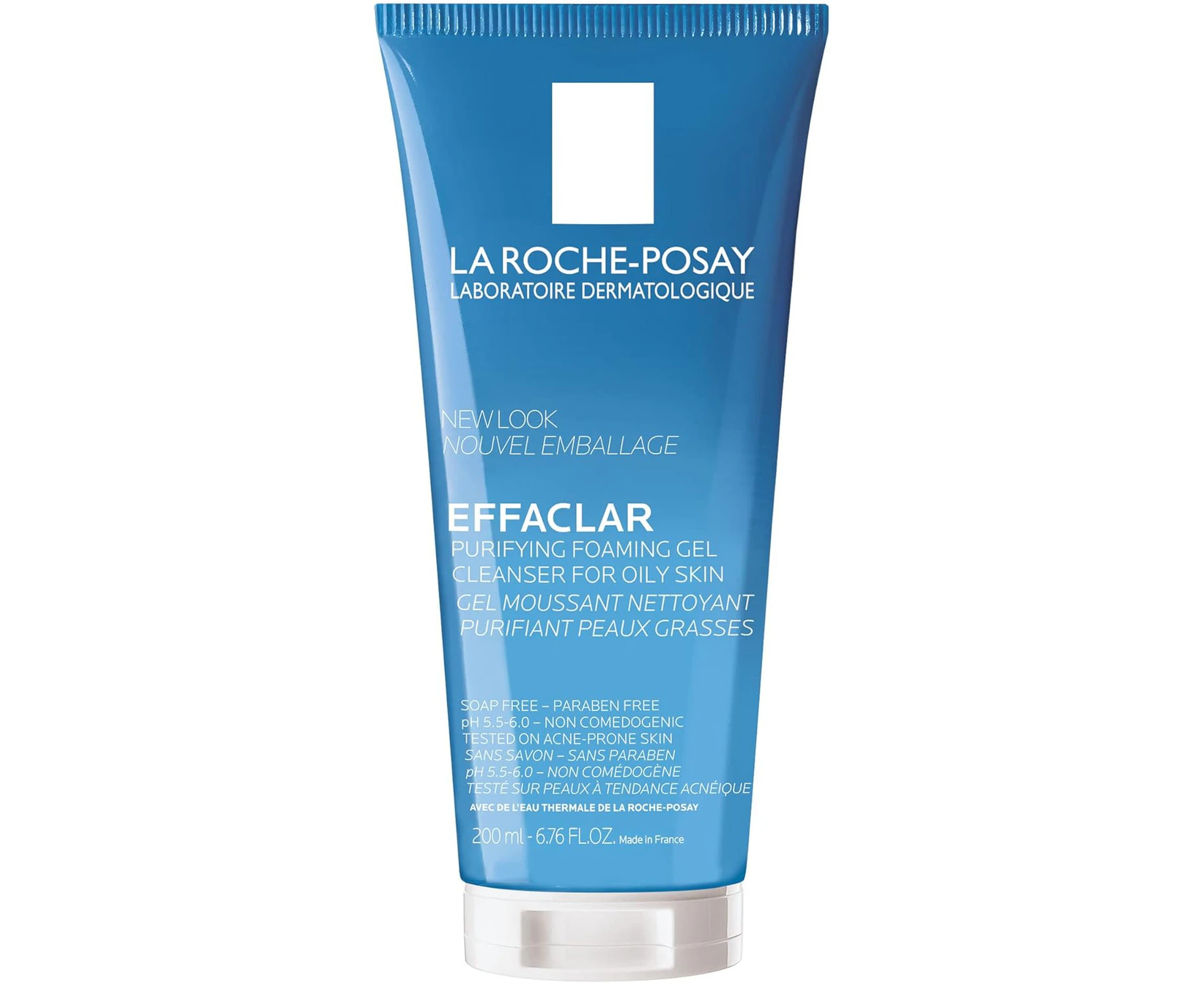 La Roche Posay Anti-Acne Cleanser, Purifying Foaming Gel, Cleanser For Oily Skin, Soap-Free and Paraben-Free, Effaclar, 200ml