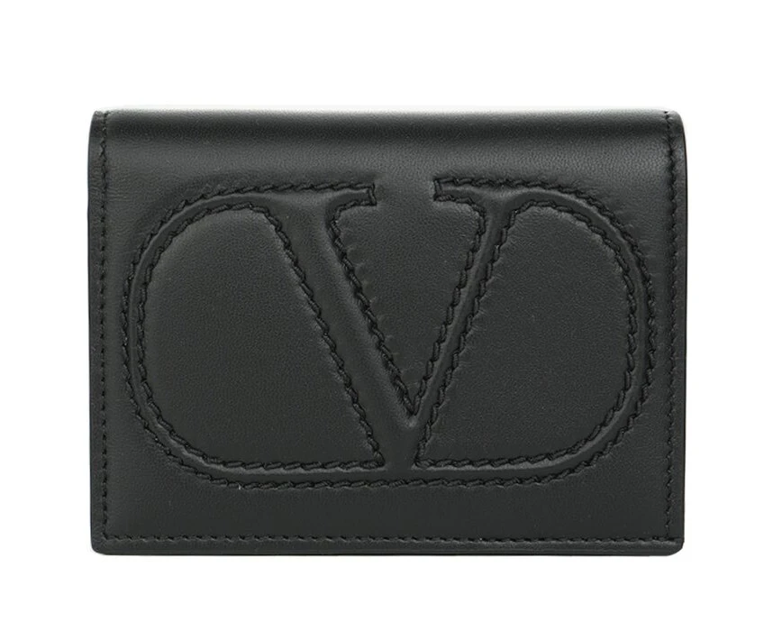 Valentino Garavani Valentino Flap French Wallet  Black Black