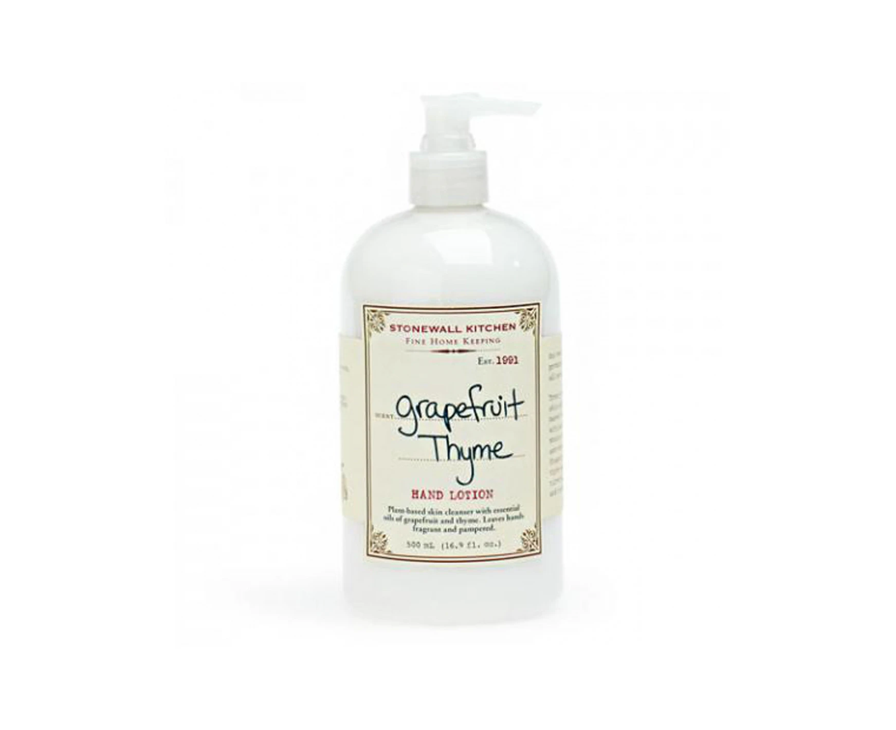 Stonewall Kitchen Grapefruit Thyme Hand Lotion 500mL x 1