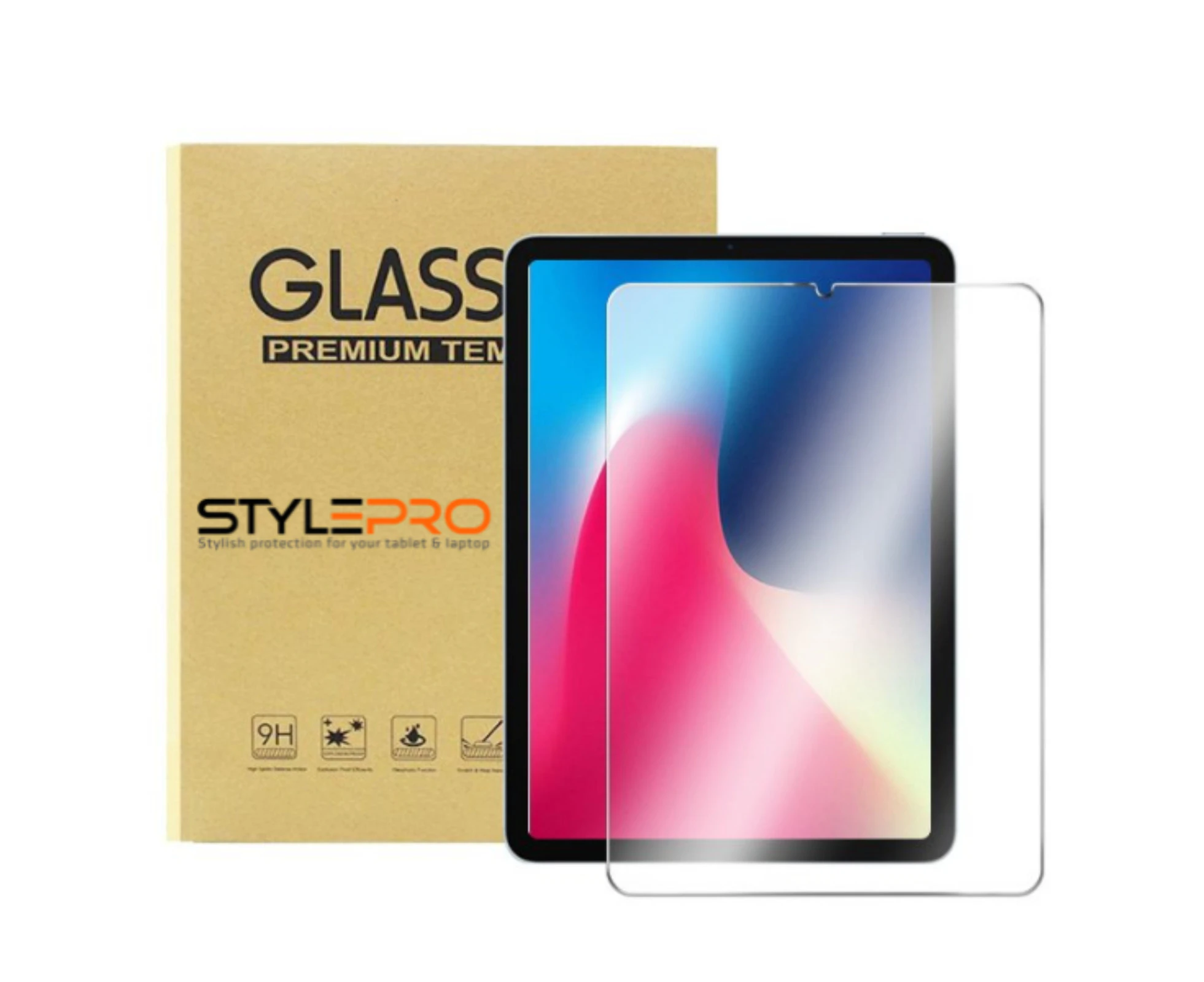 StylePro, tempered Glass Screen Protector for Apple iPad 7th, 8th & 9th generation 10.2".