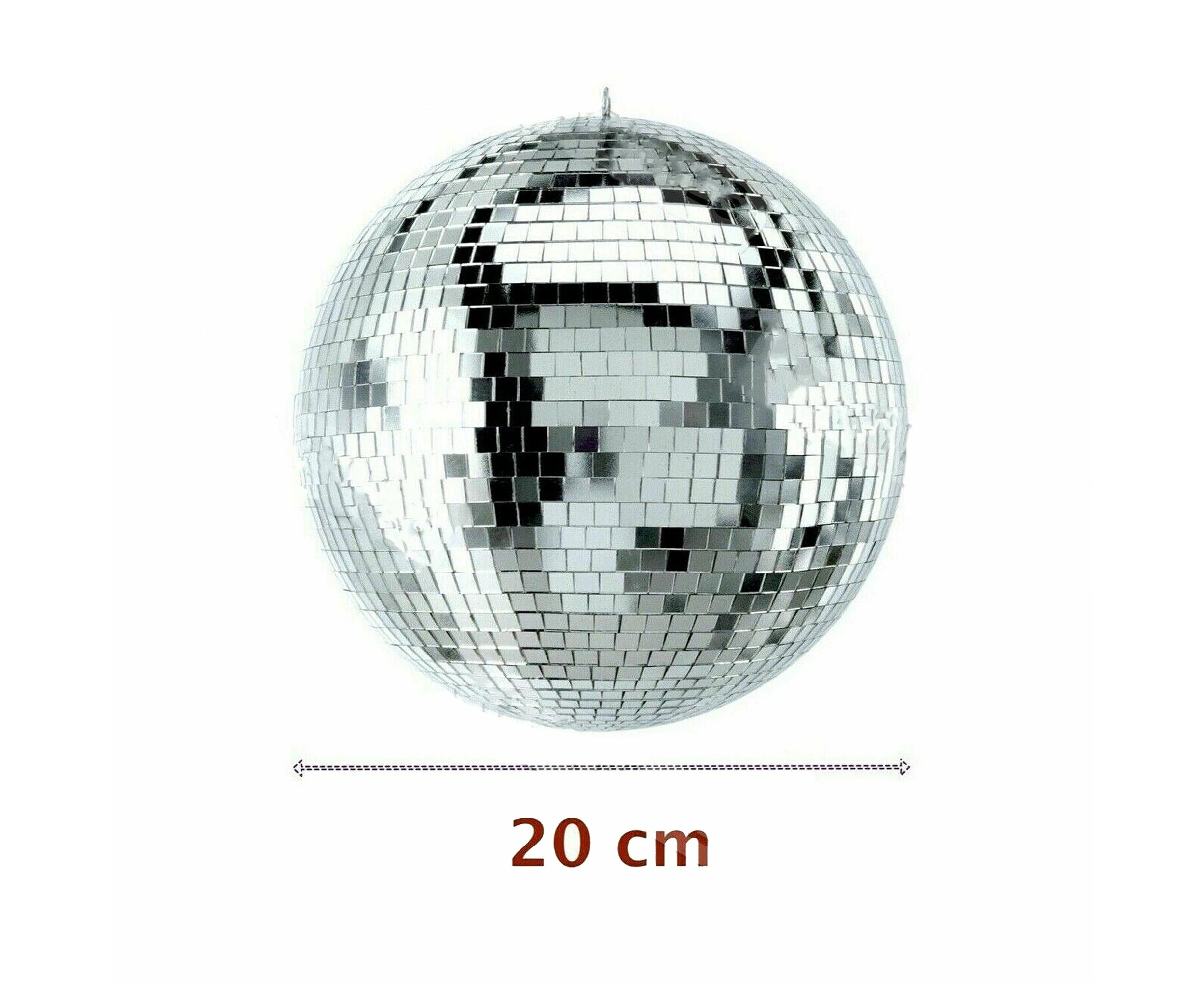 Disco Mirror Ball DJ Light Silver Dance Party Stage Light