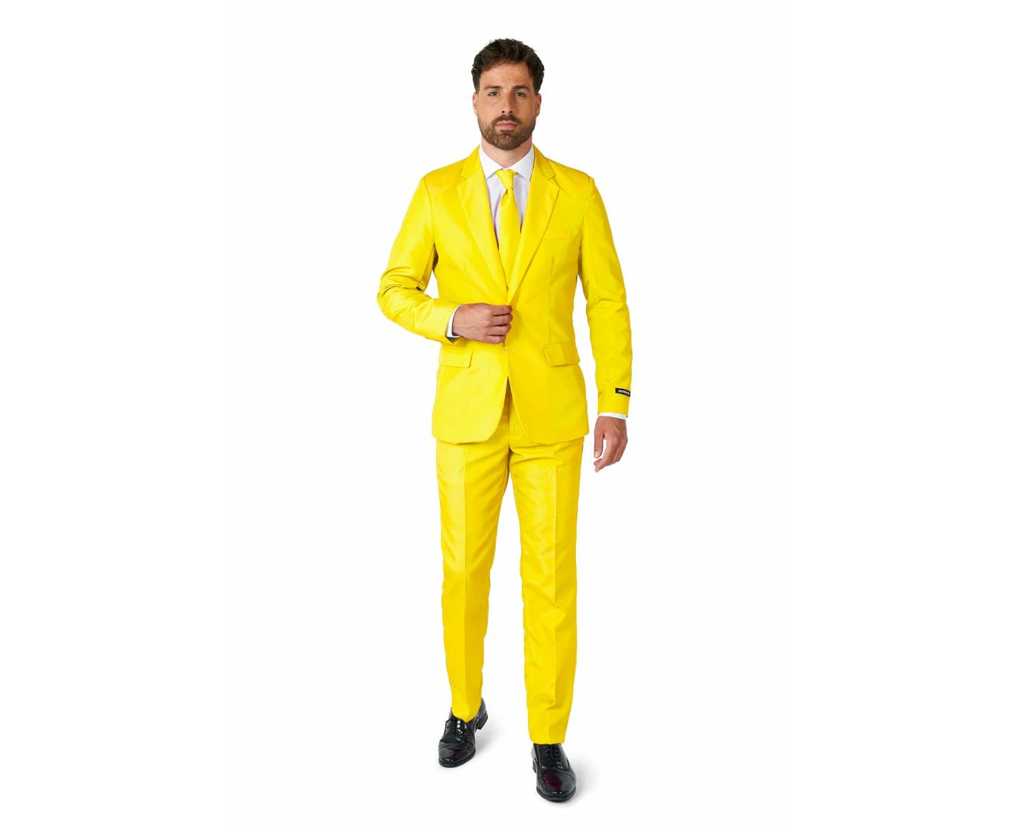 Suitmeister Solid Yellow Mens Suit