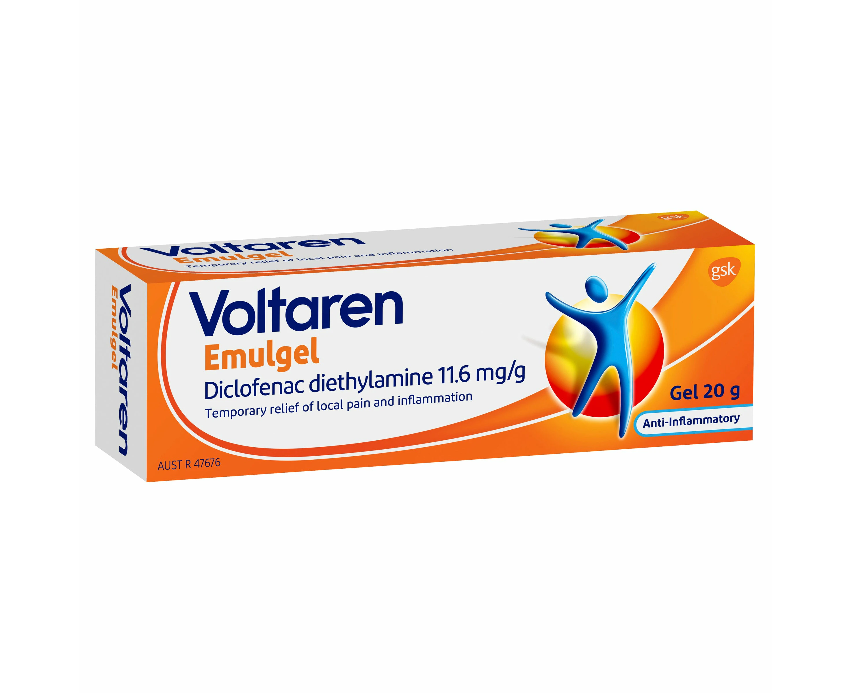 Voltaren Emulgel, Muscle and Back Pain Relief 20 g