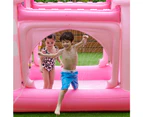 Teamson Kids Water Fun Castle Inflatable Kiddie Pool with Sprinklers, Pink