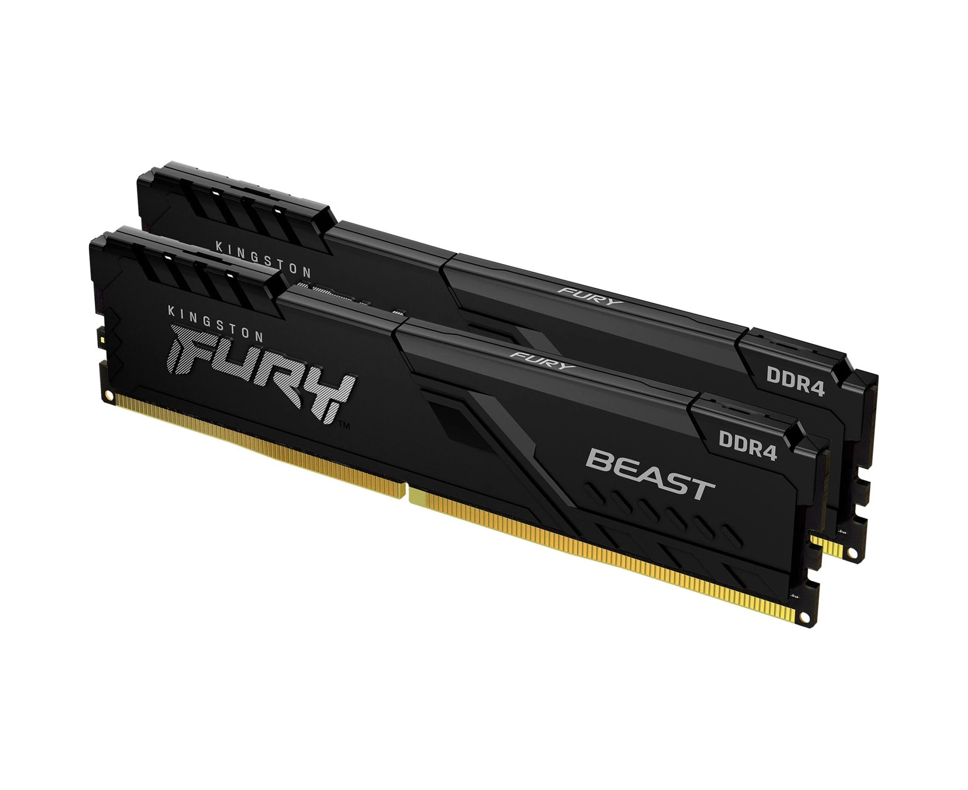 Kingston Fury Beast 16GB DDR4 Desktop RAM Kit - Black 2x 8GB - 3200MHz - CL16 - Intel XMP / AMD Ryzen - KF432C16BBK2/16 [KF432C16BBK2/16]