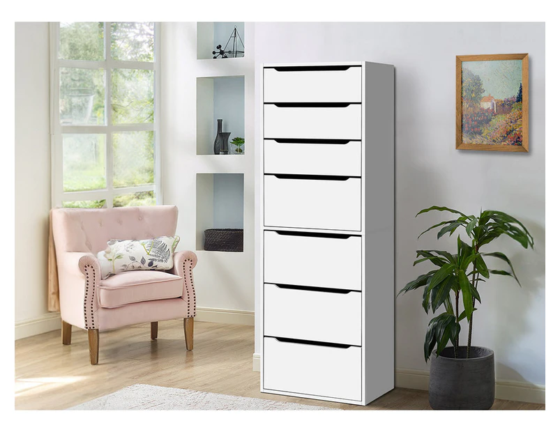 ALFORDSON Wardrobe Clothes Storage Organizer Closet Cabinet 7 Drawers White