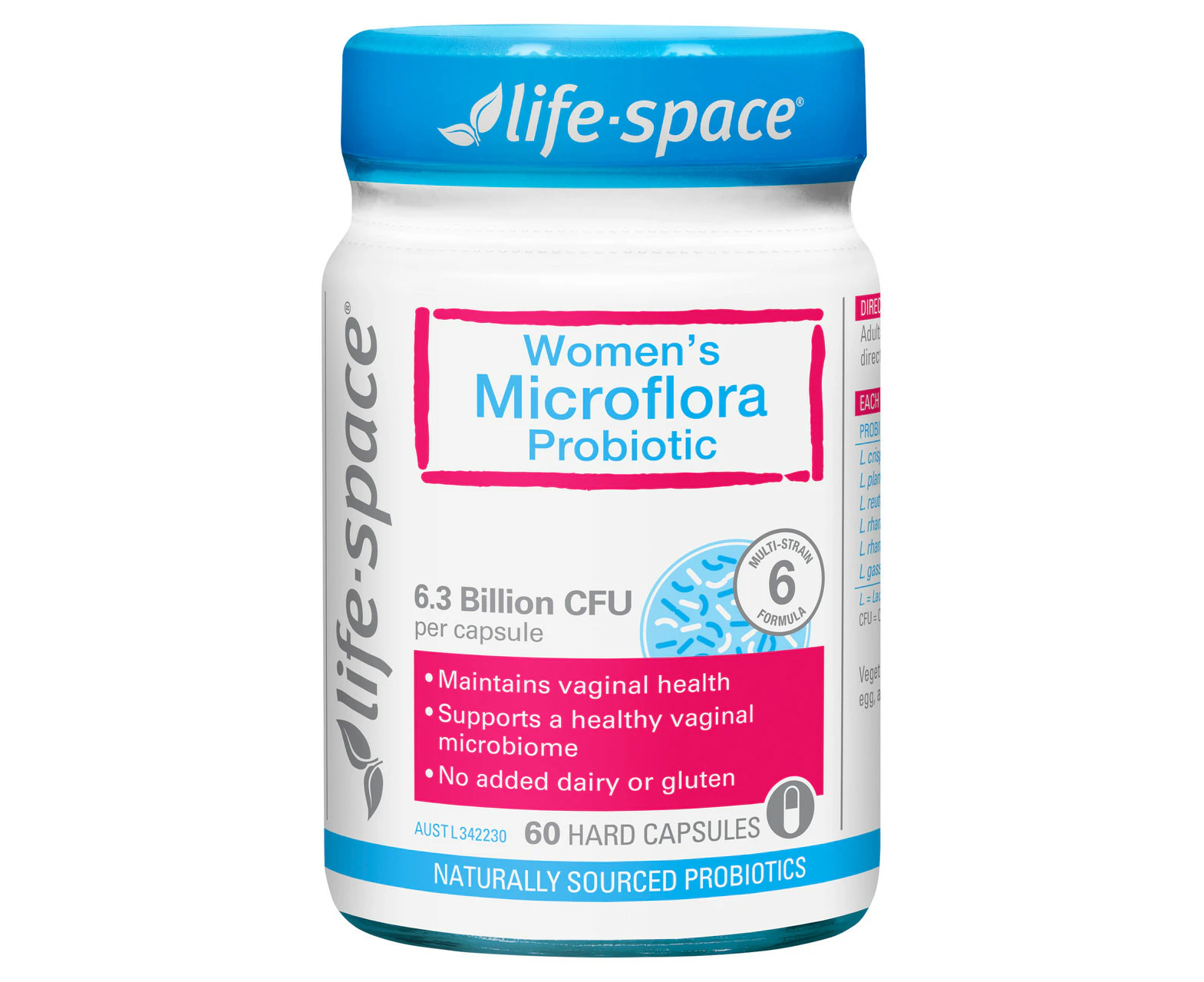 Life-Space Women's Microflora Probiotic 60 Hard Capsules