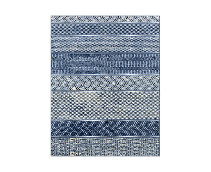 BLUE MODERN MOROCCAN AREA RUG