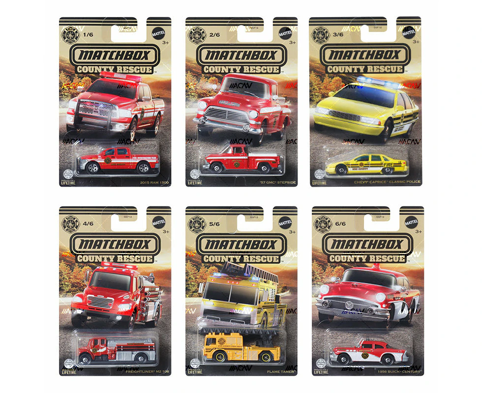 Matchbox Themed County Rescue - Mix 1 2024 - A Case - Sealed Case of 10