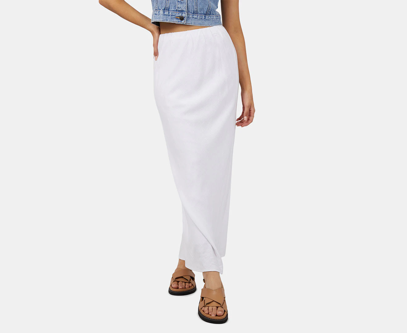 All About Eve Women's Leyla Maxi Skirt - Vintage White