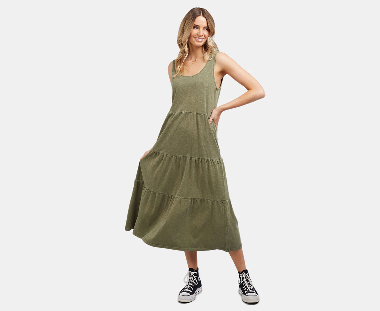 All About Eve Women's Sophie Midi Dress - Khaki