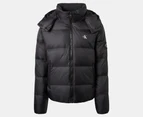 Calvin Klein Men's Essential Down Padded Hooded Jacket - Black