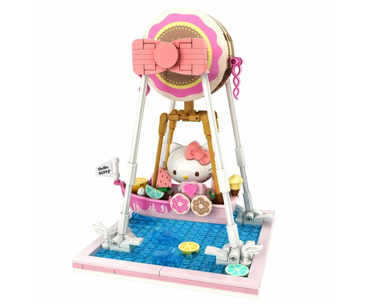 Hello Kitty and Friends - YuMe Blocks Summer Wunderland Series - Hello Kitty Donut Ship