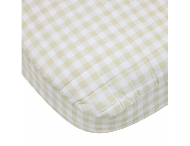 Fitted Change Mat Cover, Gingham - Anko