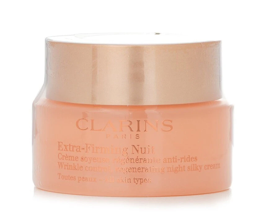 Clarins Extra Firming Nuit Wrinkle Control, Regenerating Night Silky Cream (All Skin Type) (Box Damaged) 50ml/1.6oz