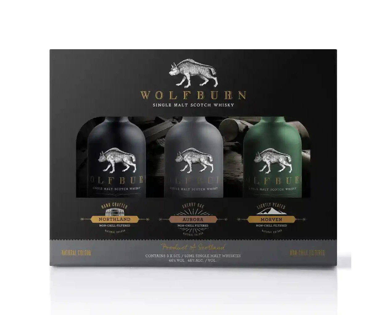 Wolfburn Single Malt Scotch Whisky Tri Gift Packs 3 x 50ml