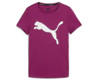 Puma Girls' Active Tee / T-Shirt / Tshirt - Magenta Gleam