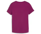 Puma Girls' Active Tee / T-Shirt / Tshirt - Magenta Gleam