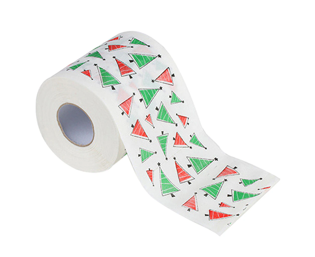 Christmas Print Toilet Paper Roll-Christmas Tree