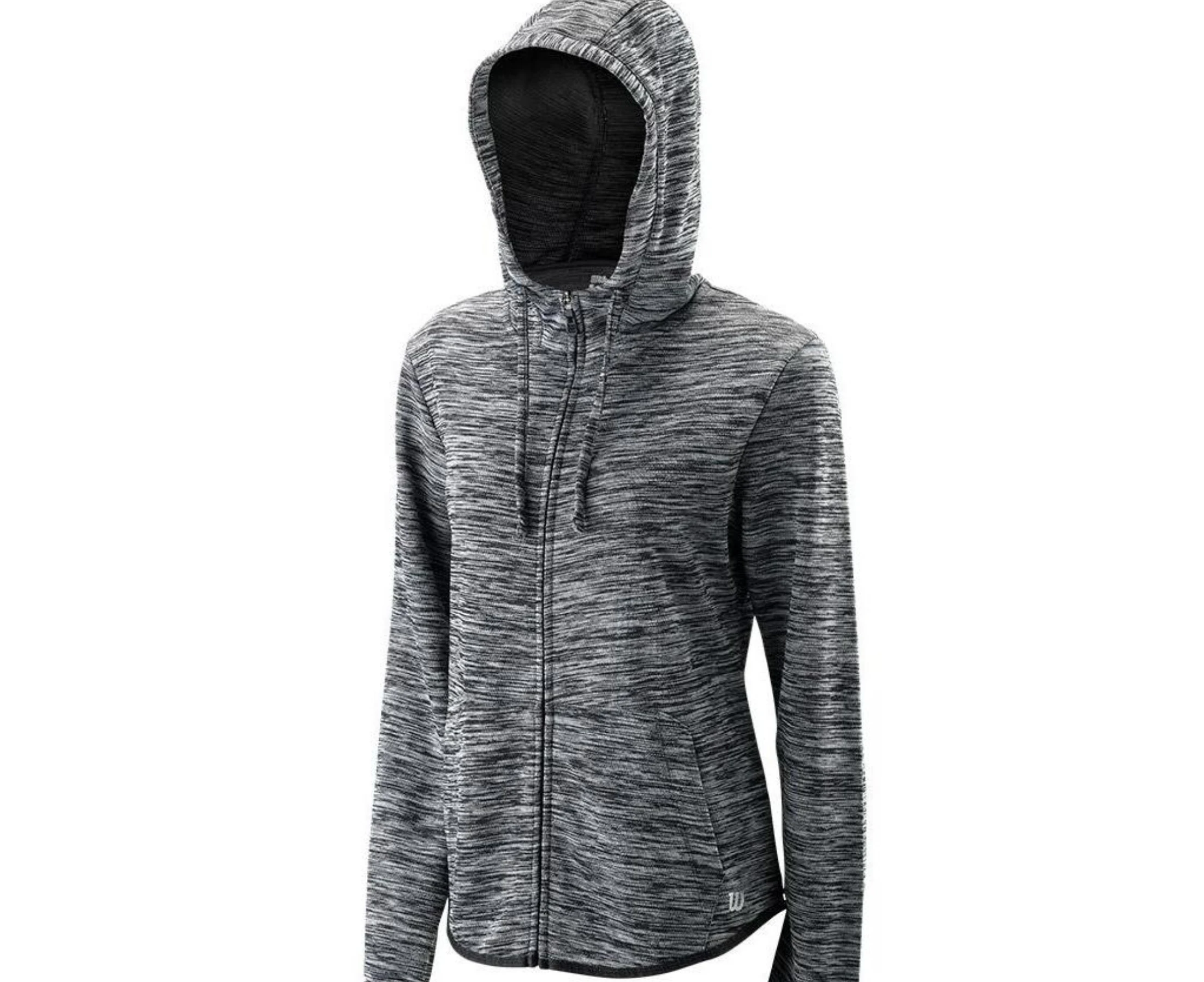 Wilson Womens Training Hooded Jacket - Black Heather - M