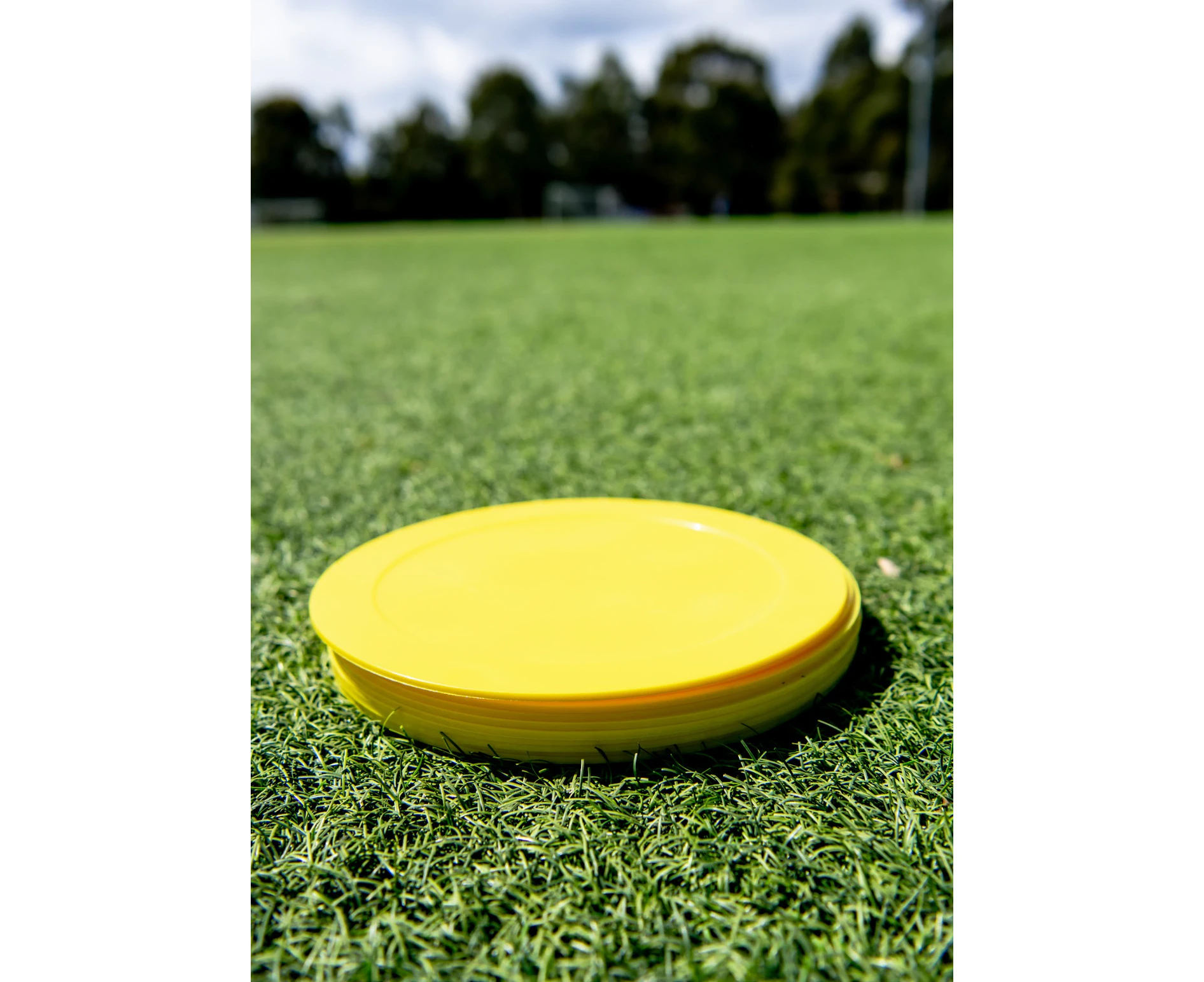 Flat Disc Marker - Yellow 10pc