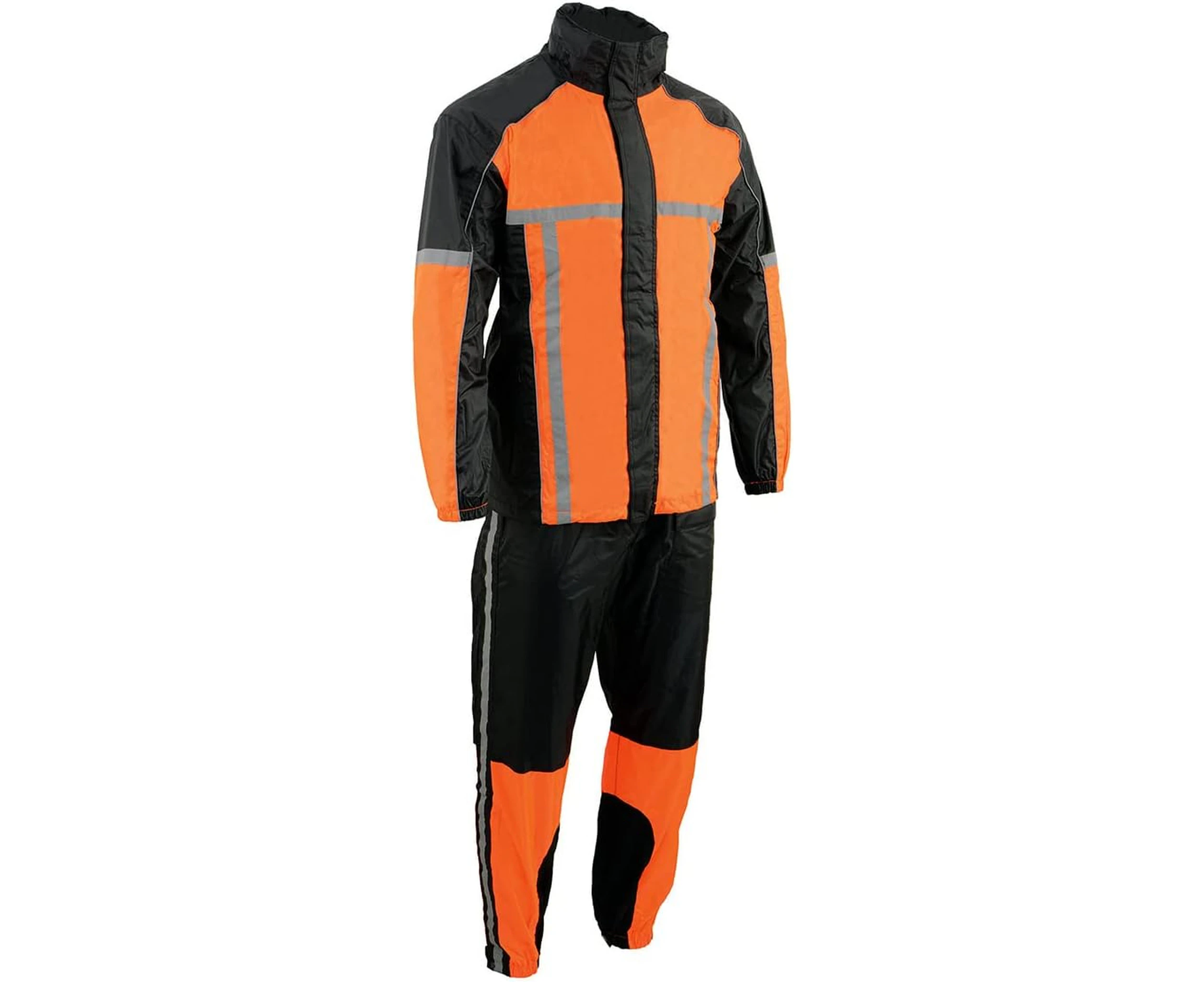 Milwaukee Performance Men's Water Resistant Rain Suit with Reflective Tape X-Large Orange