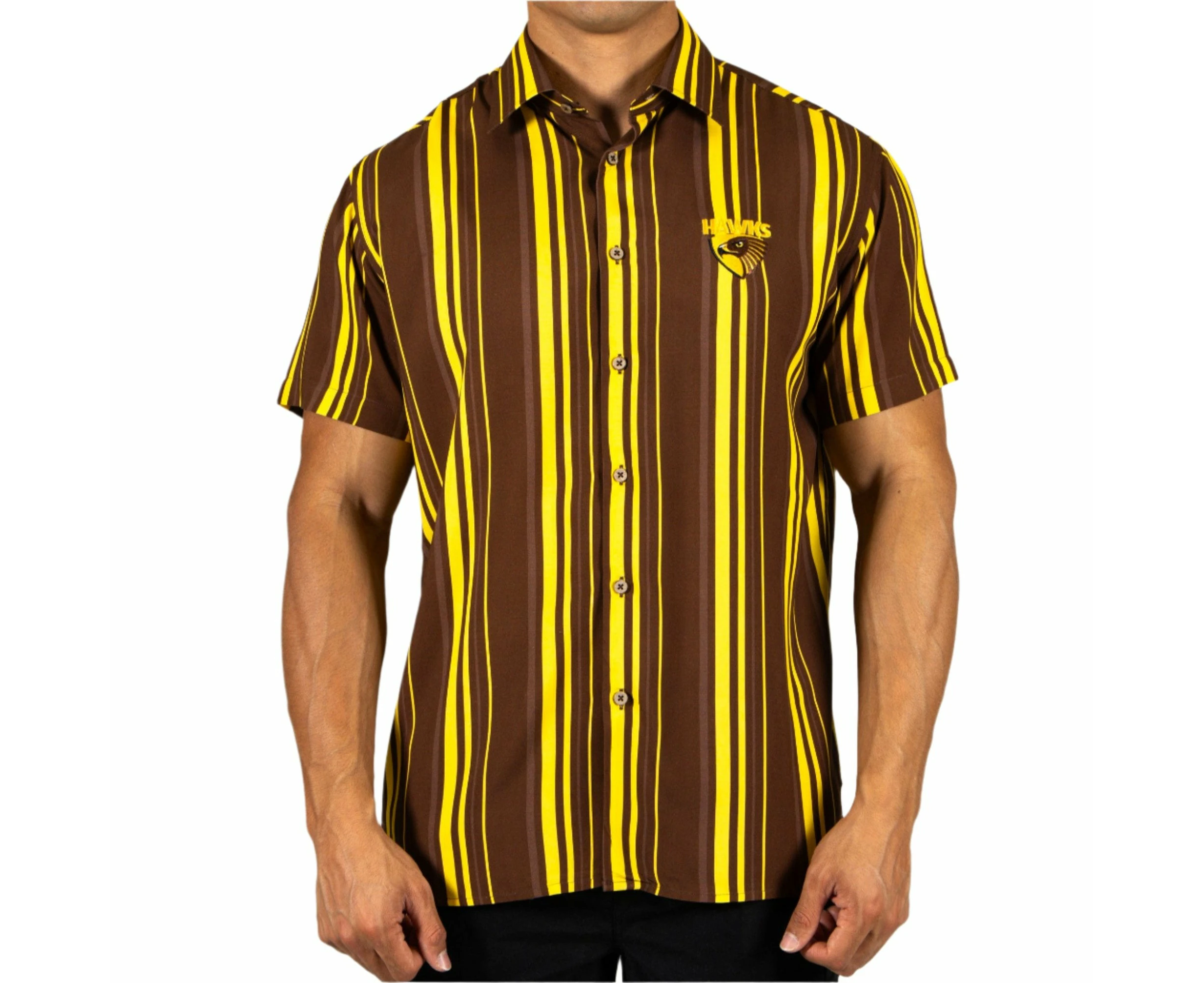 Hawthorn Hawks AFL Footy Mens Sorrento Party Shirt