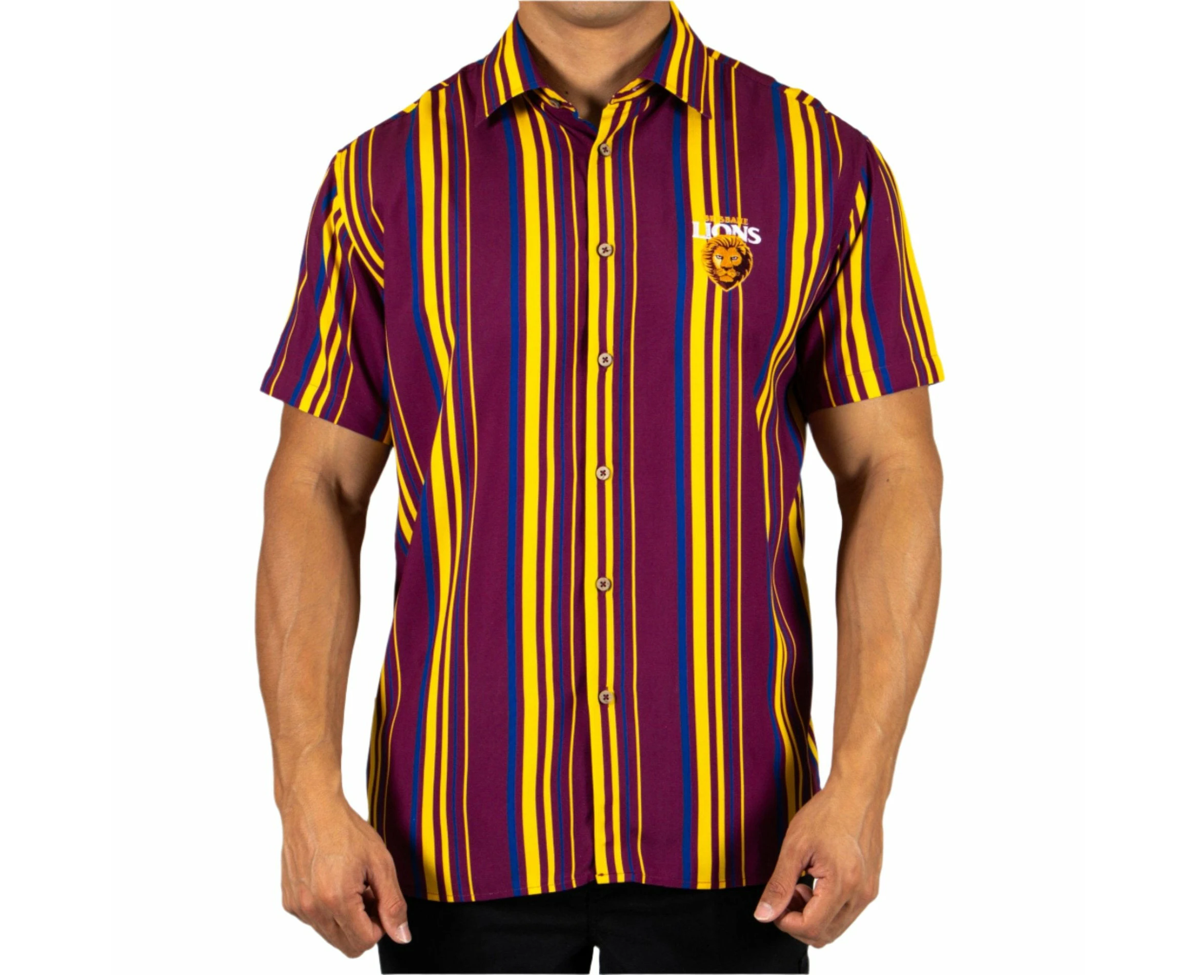 Brisbane Lions AFL Footy Mens Sorrento Party Shirt